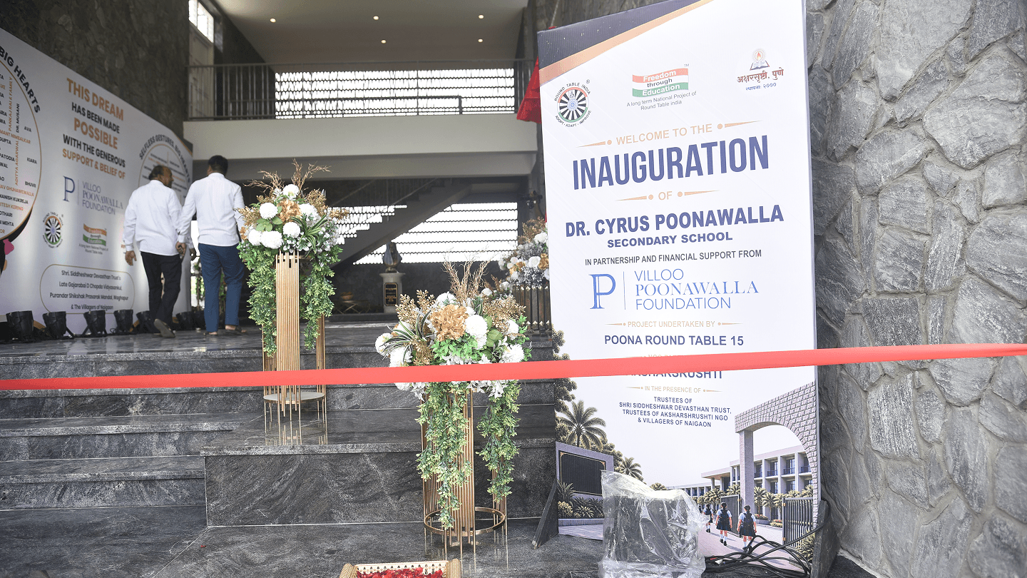 Inauguration of Dr. Cyrus Poonawalla High School & Junior College in Naigaon, Pune