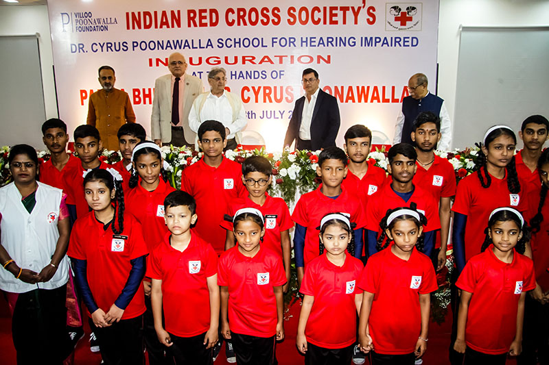 Dr. Cyrus S. Poonawalla inaugurated Dr. Cyrus Poonawalla School for Hearing Impaired (Indian Red Cross Society)